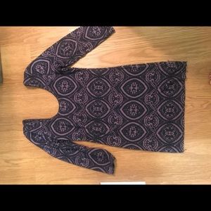 Free people dress size large navy & purple